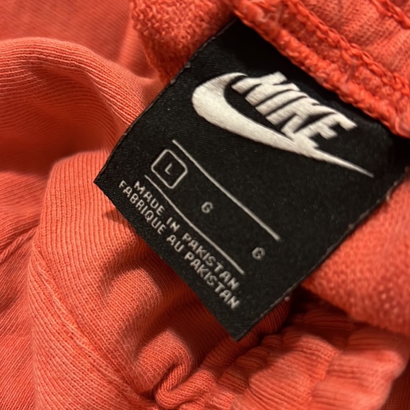 Coral Nike Sweatshorts - Picture 5 of 5